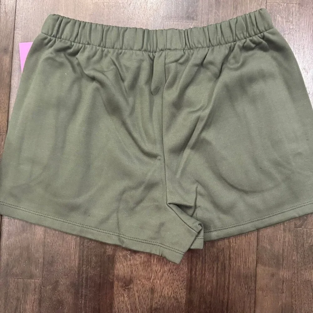 New Rampage Sweat Shorts Olive Green